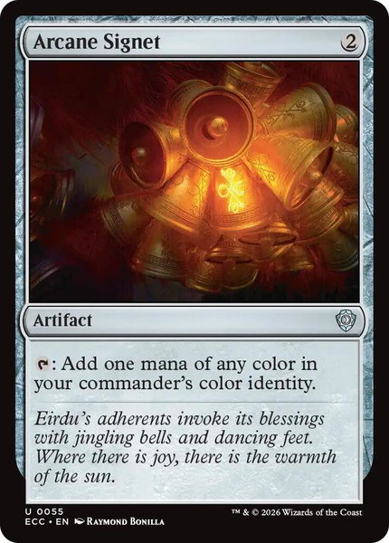 Arcane Signet (0055) trading card from Commander: Lorwyn Eclipsed Arcane Signet (0055) - Commander: Lorwyn Eclipsed Magic: The Gathering trading card