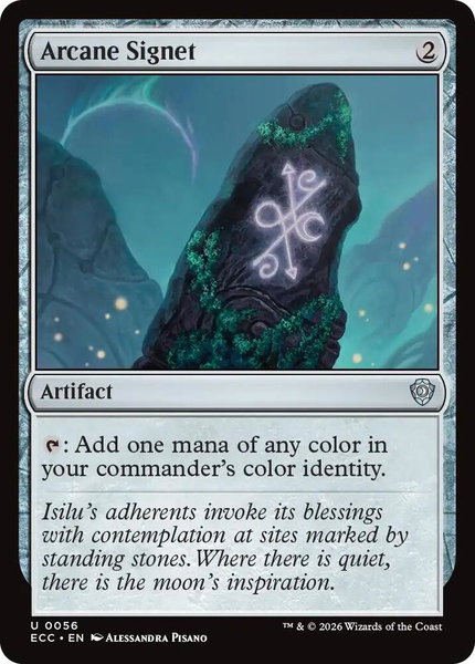 Arcane Signet (0056) trading card from Commander: Lorwyn Eclipsed Arcane Signet (0056) - Commander: Lorwyn Eclipsed Magic: The Gathering trading card