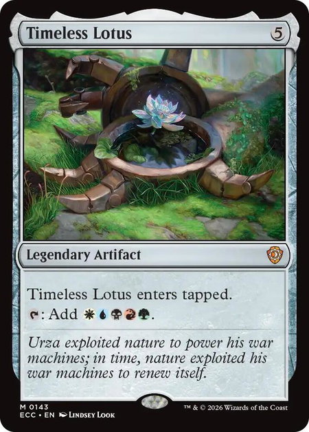 Timeless Lotus trading card from Commander: Lorwyn Eclipsed Timeless Lotus - Commander: Lorwyn Eclipsed Magic: The Gathering trading card