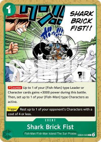 Shark Brick Fist - The Azure Sea's Seven (OP14) #EB04-020 - Common One Piece Trading Card