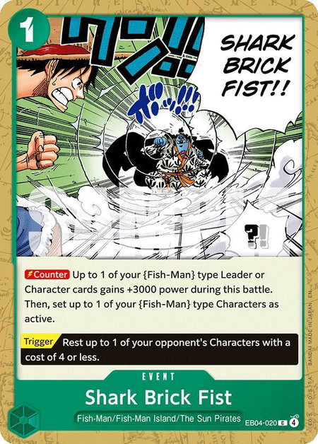 Shark Brick Fist - The Azure Sea's Seven One Piece trading card