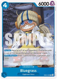 Bluegrass - The Azure Sea's Seven (OP14) #EB04-026 - Common One Piece Trading Card