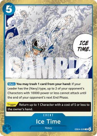 Ice Time - The Azure Sea's Seven (OP14) #EB04-028 - Rare One Piece Trading Card