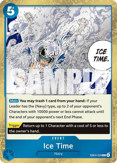 Ice Time - The Azure Sea's Seven One Piece trading card
