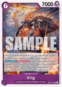 King - The Azure Sea's Seven (OP14) #EB04-031 - Rare One Piece Trading Card