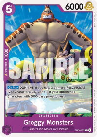 Groggy Monsters - The Azure Sea's Seven (OP14) #EB04-033 - Common One Piece Trading Card