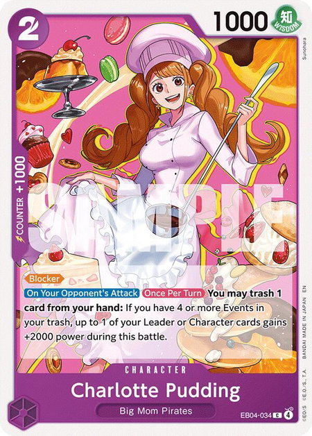 Charlotte Pudding - The Azure Sea's Seven One Piece trading card