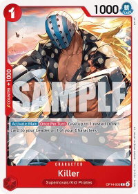 Killer - The Azure Sea's Seven (OP14) #OP14-005 - Common One Piece Trading Card