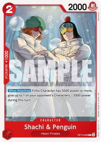Shachi & Penguin - The Azure Sea's Seven (OP14) #OP14-006 - Common One Piece Trading Card