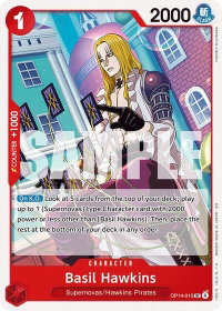 Basil Hawkins - The Azure Sea's Seven (OP14) #OP14-010 - Uncommon One Piece Trading Card