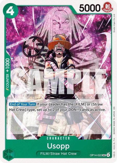 Usopp - The Azure Sea's Seven One Piece trading card