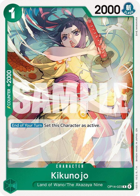 Kikunojo - OP14-023 - The Azure Sea's Seven One Piece trading card