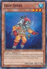 Deep Diver trading card from Structure Deck: Realm of the Sea Emperor Deep Diver - Structure Deck: Realm of the Sea Emperor YuGiOh trading card