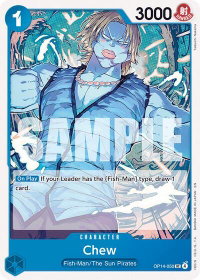 Chew - The Azure Sea's Seven (OP14) #OP14-050 - Uncommon One Piece Trading Card