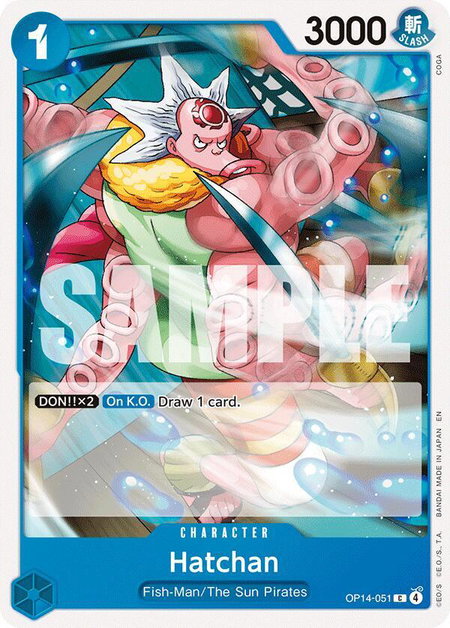Hatchan - The Azure Sea's Seven One Piece trading card