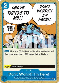 Don't Worry!! I'm Here!! - The Azure Sea's Seven (OP14) #OP14-057 - Common One Piece Trading Card