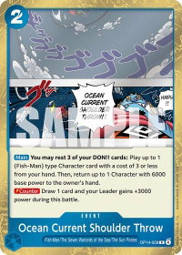Ocean Current Shoulder Throw - The Azure Sea's Seven (OP14) #OP14-058 - Rare One Piece Trading Card