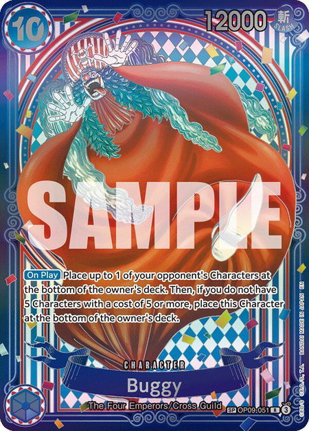 Buggy - OP09-051 (SP) - The Azure Sea's Seven One Piece trading card