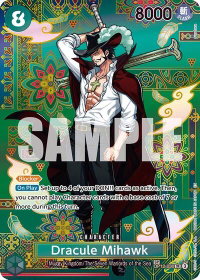 Dracule Mihawk - OP12-030 (SP) - The Azure Sea's Seven (OP14) #OP12-030 - Super Rare One Piece Trading Card