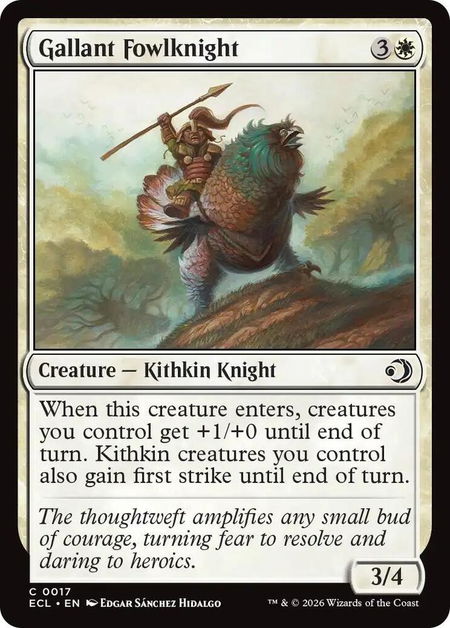 Gallant Fowlknight - Lorwyn Eclipsed Magic: The Gathering trading card