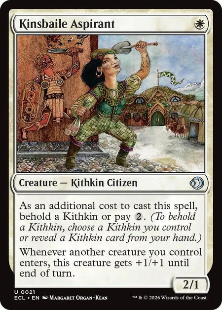 Kinsbaile Aspirant - Lorwyn Eclipsed Magic: The Gathering trading card