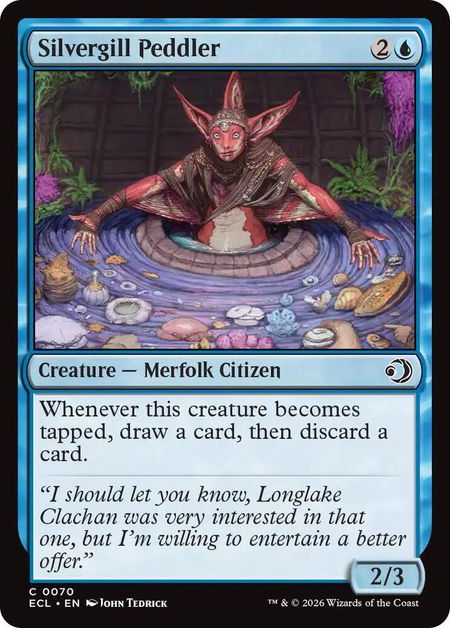 Silvergill Peddler - Lorwyn Eclipsed Magic: The Gathering trading card
