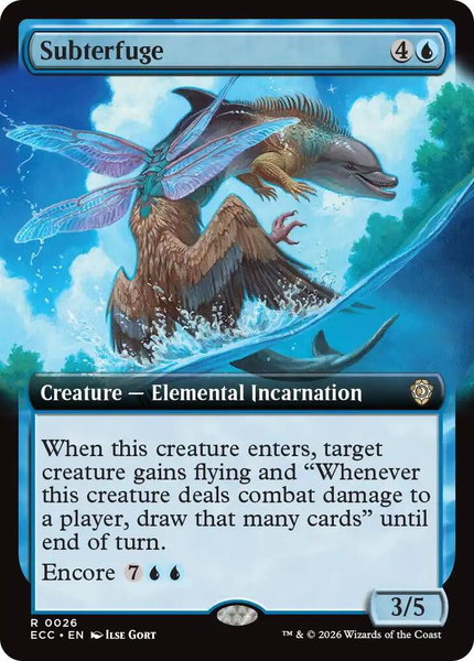 Subterfuge (Extended Art) trading card from Commander: Lorwyn Eclipsed Subterfuge (Extended Art) - Commander: Lorwyn Eclipsed Magic: The Gathering trading card