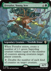 Ferrafor, Young Yew (Extended Art) - Commander: Lorwyn Eclipsed (ECC) #36 - Rare Magic: The Gathering Trading Card