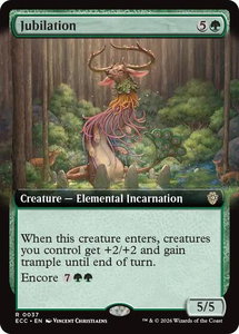 Jubilation (Extended Art) - Commander: Lorwyn Eclipsed (ECC) #37 - Rare Magic: The Gathering Trading Card