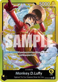 Monkey.D.Luffy (001) - Starter Deck 29: Egghead (ST-29) #ST29-001 - Leader One Piece Trading Card