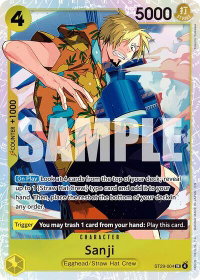 Sanji - Starter Deck 29: Egghead (ST-29) #ST29-004 - Super Rare One Piece Trading Card