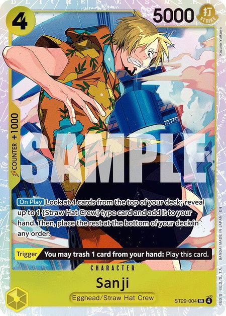 Sanji trading card from Starter Deck 29: Egghead Sanji - Starter Deck 29: Egghead One Piece trading card