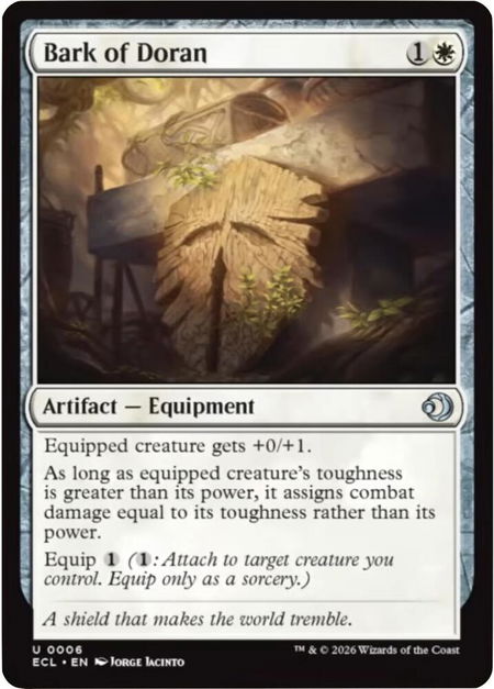 Bark of Doran - Lorwyn Eclipsed Magic: The Gathering trading card