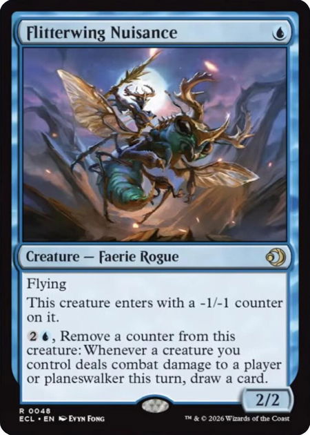 Flitterwing Nuisance - Lorwyn Eclipsed Magic: The Gathering trading card