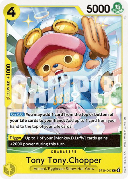 Tony Tony.Chopper trading card from Starter Deck 29: Egghead Tony Tony.Chopper - Starter Deck 29: Egghead One Piece trading card