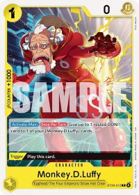 Monkey.D.Luffy (012) - Starter Deck 29: Egghead (ST-29) #ST29-012 - Common One Piece Trading Card