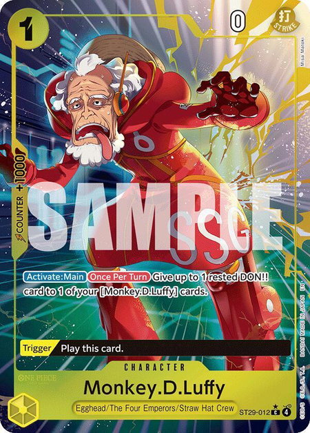 Monkey.D.Luffy (012) (Full Art) trading card from Starter Deck 29: Egghead Monkey.D.Luffy (012) (Full Art) - Starter Deck 29: Egghead One Piece trading card