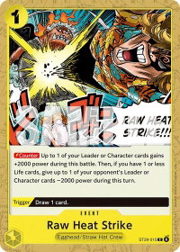 Raw Heat Strike - Starter Deck 29: Egghead (ST-29) #ST29-015 - Common One Piece Trading Card