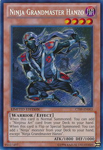 Ninja Grandmaster Hanzo - 2012 Collectors Tin (CT09) #CT09-EN003 - Secret Rare YuGiOh Trading Card