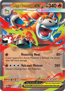 Mega Camerupt ex - 022/132 - Prize Pack Series Cards #022/132 - Double Rare Pokémon Trading Card