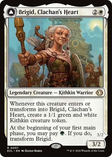 Brigid, Clachan's Heart - Lorwyn Eclipsed Magic: The Gathering trading card