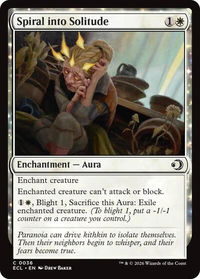 Spiral into Solitude - Lorwyn Eclipsed (ECL) #36 - Common Magic: The Gathering Trading Card