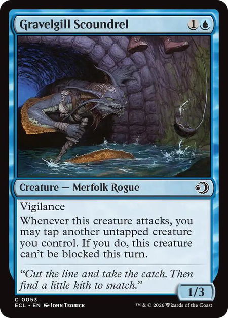 Gravelgill Scoundrel - Lorwyn Eclipsed Magic: The Gathering trading card