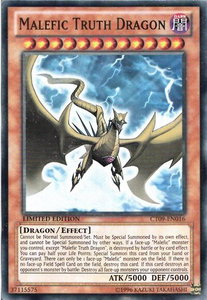 Malefic Truth Dragon - 2012 Collectors Tin (CT09) #CT09-EN016 - Super Rare YuGiOh Trading Card