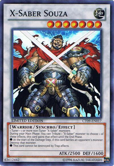 X-Saber Souza trading card from 2012 Collectors Tin X-Saber Souza - 2012 Collectors Tin YuGiOh trading card