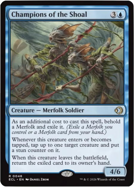 Champions of the Shoal - Lorwyn Eclipsed Magic: The Gathering trading card