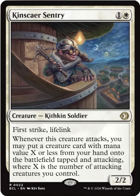 Kinscaer Sentry - Lorwyn Eclipsed Magic: The Gathering trading card