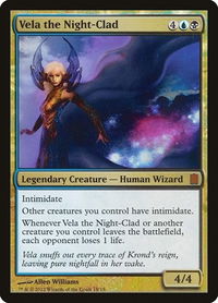 Vela the Night-Clad - Commander's Arsenal (CM1) #18 - Mythic Magic: The Gathering Trading Card