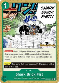 Shark Brick Fist - The Azure Sea's Seven Release Event Cards (OP14 RE) #EB04-020 - Common One Piece Trading Card