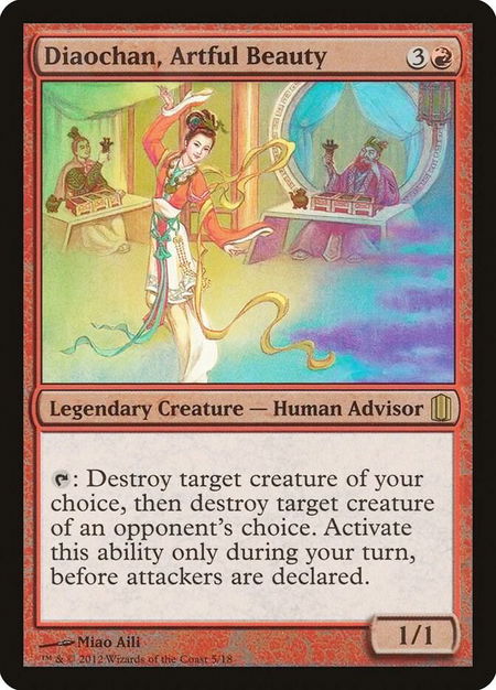Diaochan, Artful Beauty - Commander's Arsenal Magic: The Gathering trading card